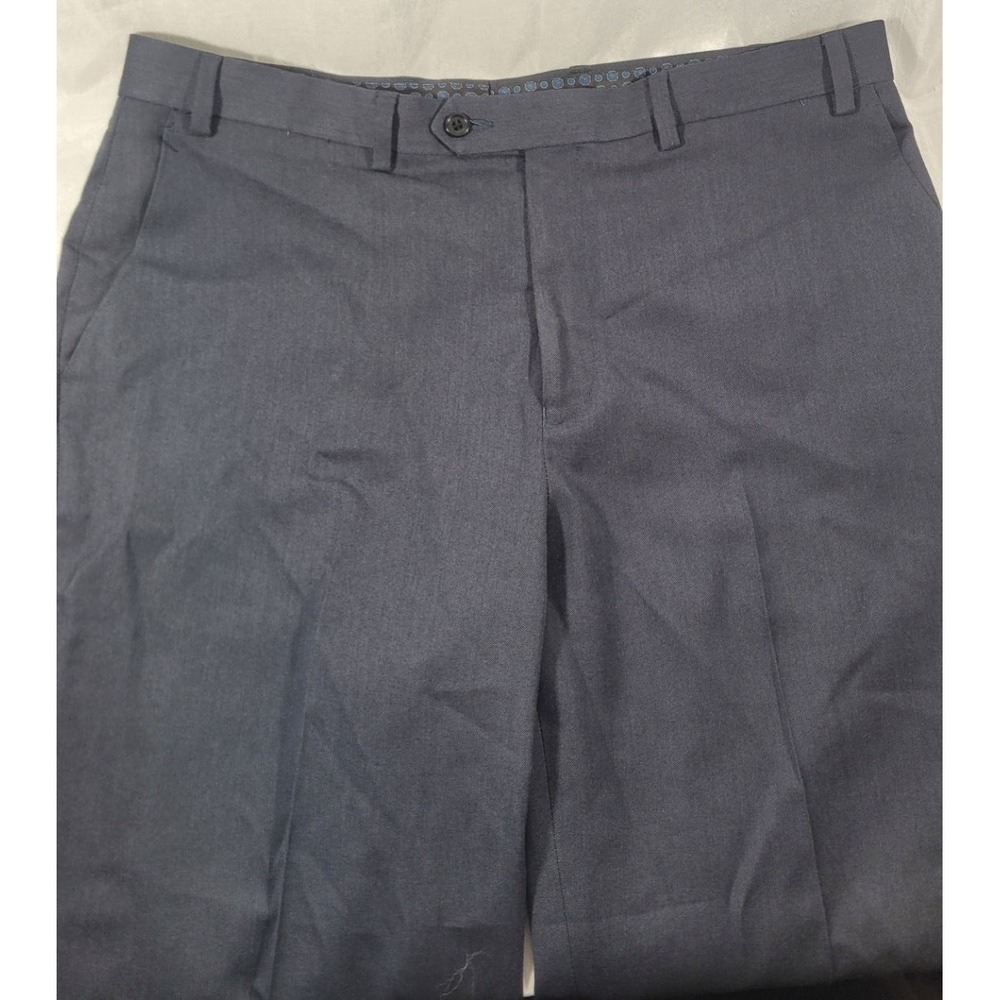 Michael Kors Men's Navy Blue Suit Separates Flat Front Dress Slacks - 36Wx32L